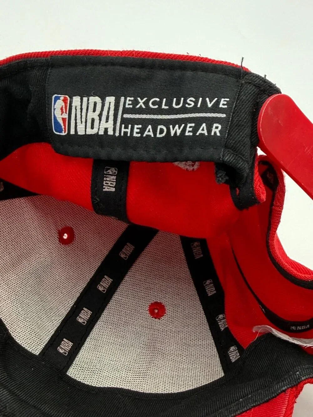 NBA Exclusive Headwear Chicago Bulls Snapback Cap One Size Adjust Red Basketball